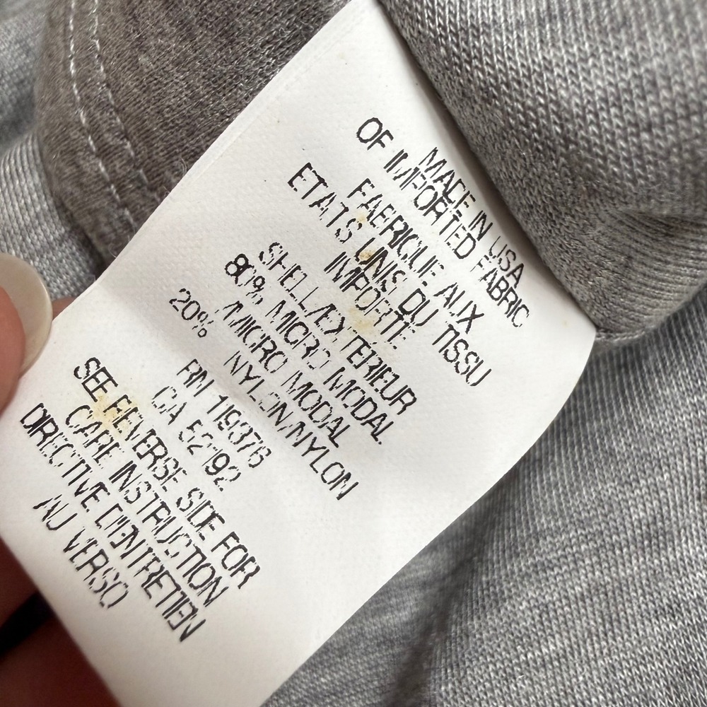Helmut Lang Grey Cowl Neck Racerback Micro Modal Maxi Dress Womens Large USA - Picture 7 of 10